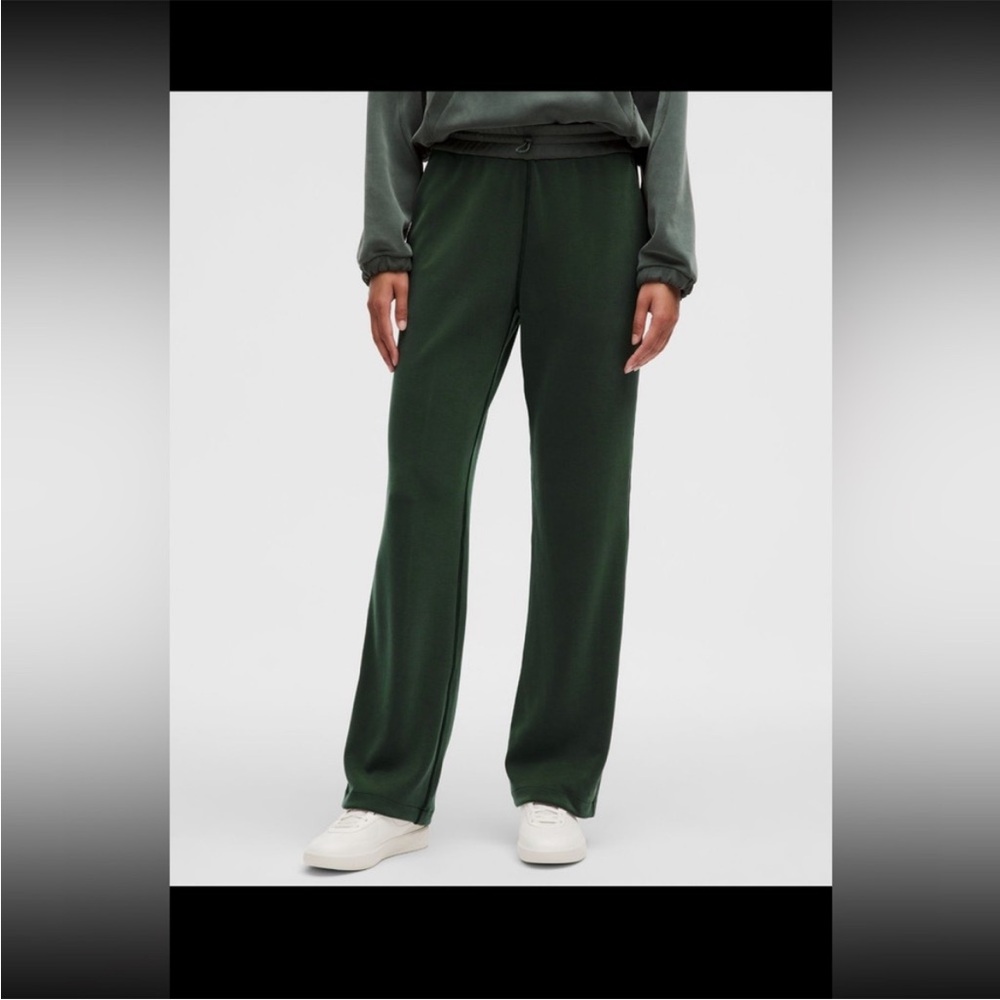 lululemon athletica Forest Green Wide-Leg Sweatpants